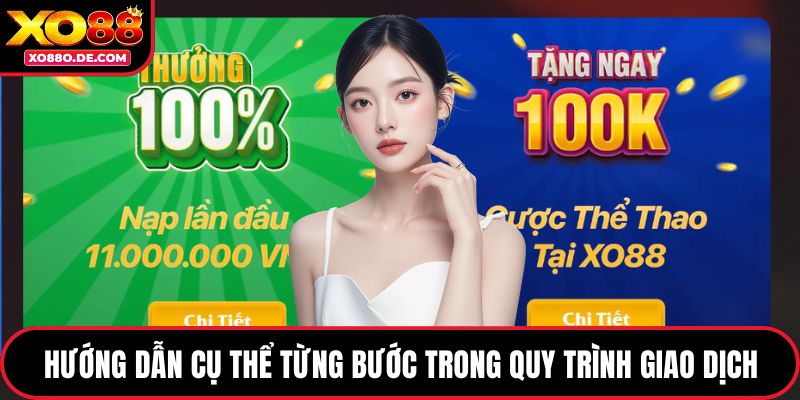 Hướng dẫn cụ thể từng bước trong quy trình giao dịch