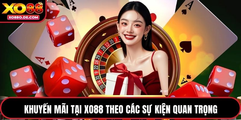 Khuyến mãi tại XO88 theo các sự kiện quan trọng
