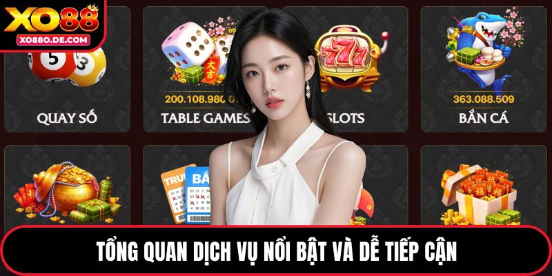 Tổng quan dịch vụ nổi bật và dễ tiếp cận